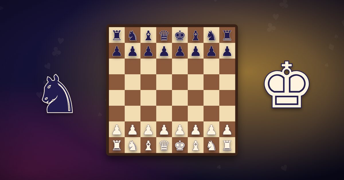 Chess rules for beginners: the starting position on a wooden chessboard