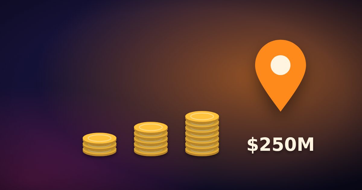 Rising stacks of coins and a map pin, for a games company investing in India