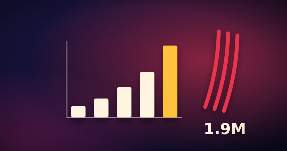 A rising bar chart with claw marks, for a game’s launch sales estimate